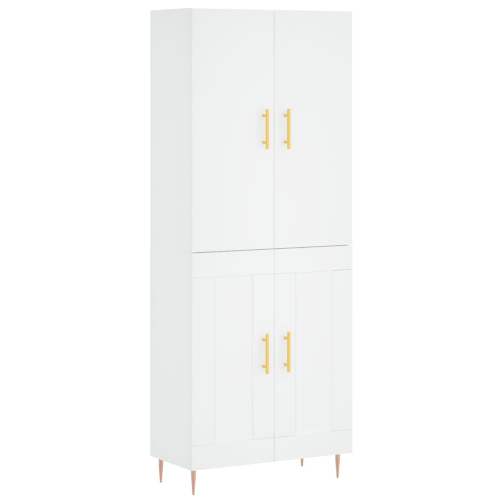 vidaXL Highboard White 69.5x34x180 cm Engineered Wood