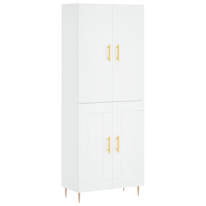 vidaXL Highboard White 69.5x34x180 cm Engineered Wood