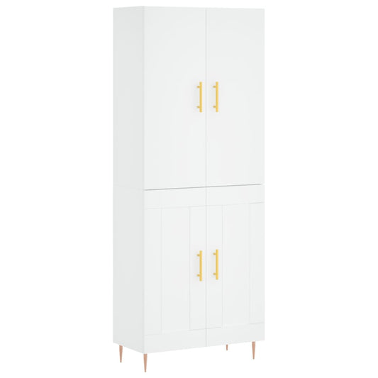 vidaXL Highboard White 69.5x34x180 cm Engineered Wood