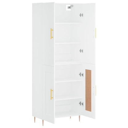 vidaXL Highboard White 69,5x34x180 cm Engineered Wood