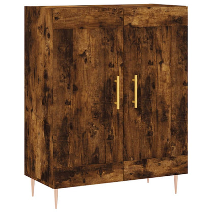 vidaXL Highboard Smoked Oak 69,5x34x180 cm Engineered Wood
