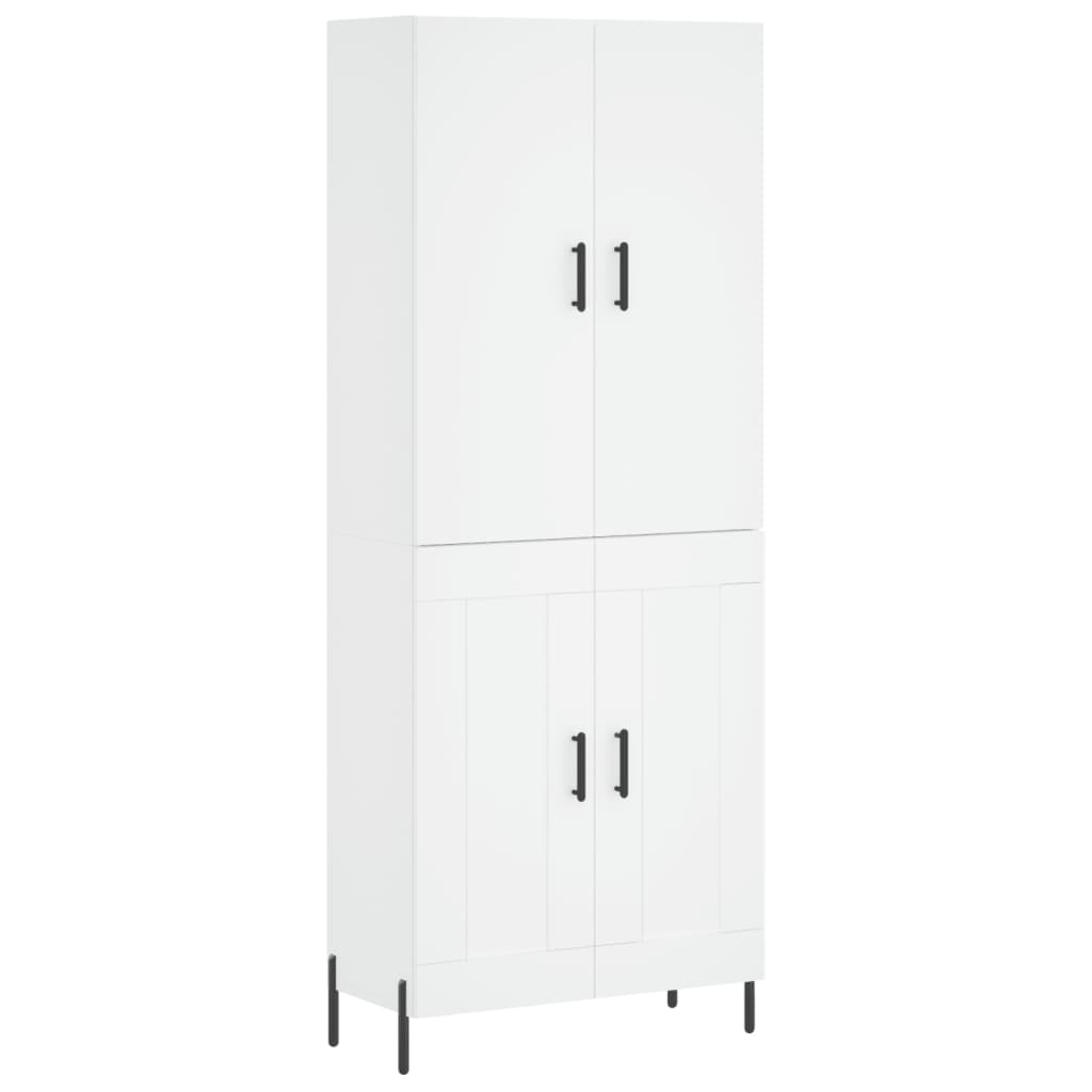 vidaXL Highboard White 69.5x34x180 cm Engineered Wood
