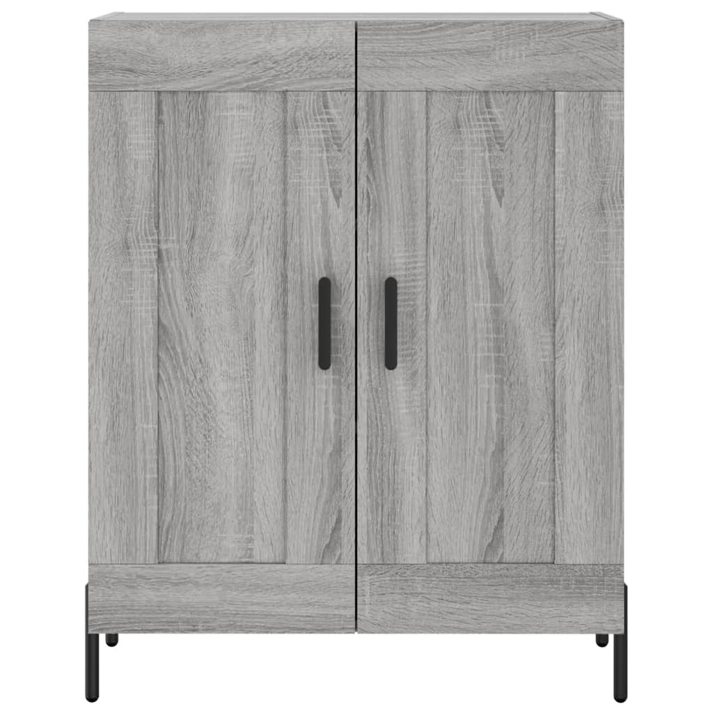 vidaXL Highboard Grey Sonoma 69,5x34x180 cm Engineered Wood