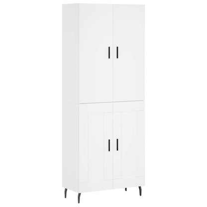 vidaXL Highboard White 69,5x34x180 cm Engineered Wood