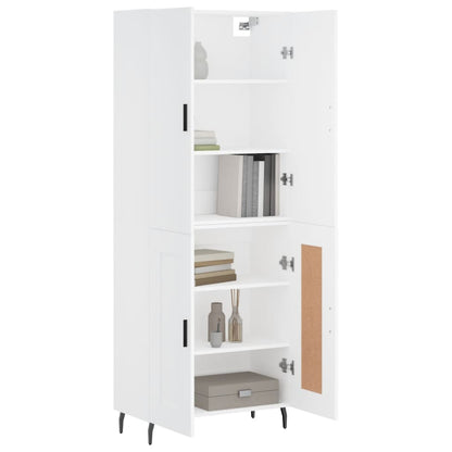 vidaXL Highboard White 69,5x34x180 cm Engineered Wood