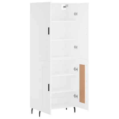 vidaXL Highboard White 69,5x34x180 cm Engineered Wood
