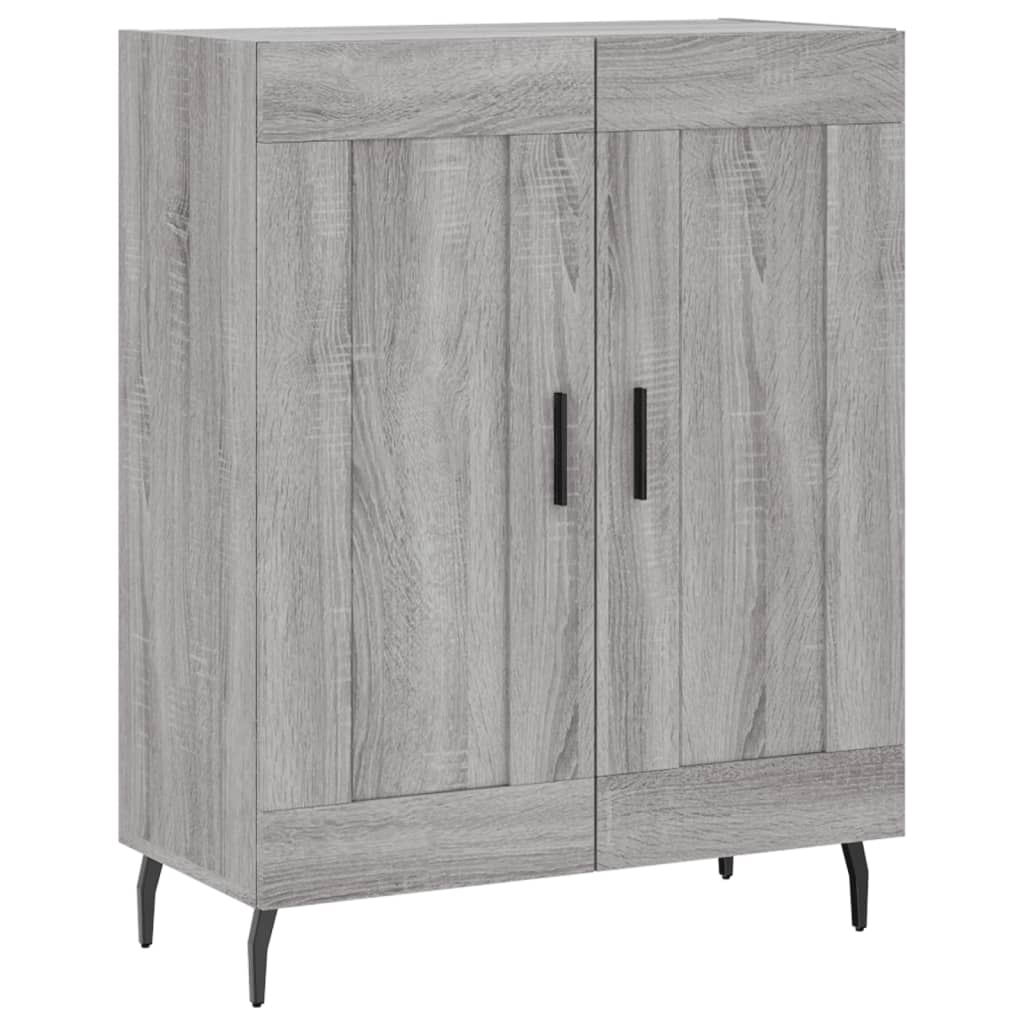 vidaXL Highboard Grey Sonoma 69,5x34x180 cm Engineered Wood