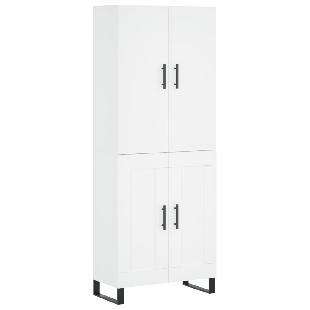 vidaXL Highboard White 69,5x34x180 cm Engineered Wood