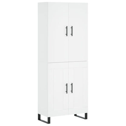 vidaXL Highboard White 69,5x34x180 cm Engineered Wood