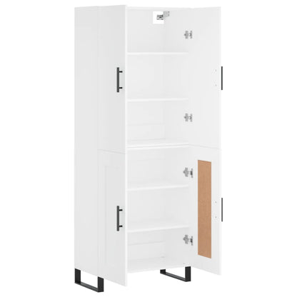vidaXL Highboard White 69,5x34x180 cm Engineered Wood