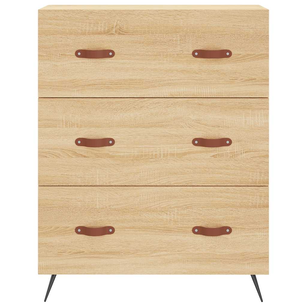 vidaXL Highboard Sonoma Oak 69,5x34x180 cm Engineered Wood
