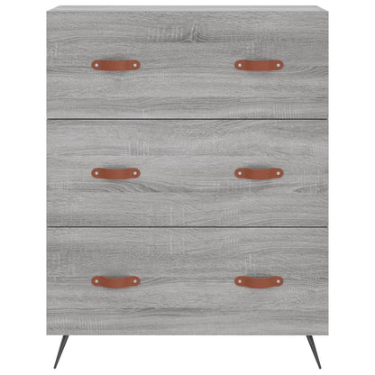 vidaXL Highboard Grey Sonoma 69.5x34x180 cm Engineered Wood