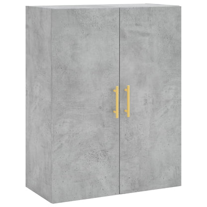 vidaXL Highboard Concrete Grey 69,5x34x180 cm Engineered Wood