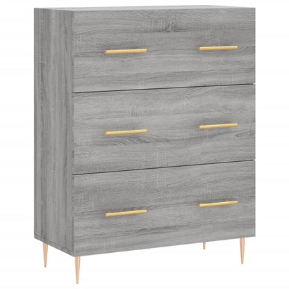 vidaXL Highboard Grey Sonoma 69.5x34x180 cm Engineered Wood