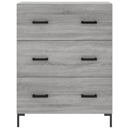 vidaXL Highboard Grey Sonoma 69,5x34x180 cm Engineered Wood