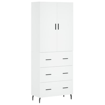vidaXL Highboard White 69,5x34x180 cm Engineered Wood