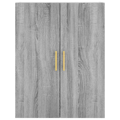 vidaXL Highboard Grey Sonoma 69,5x34x180 cm Engineered Wood