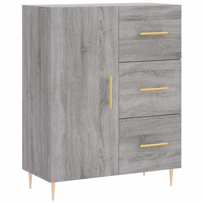 vidaXL Highboard Grey Sonoma 69,5x34x180 cm Engineered Wood