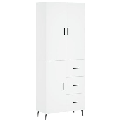 vidaXL Highboard White 69.5x34x180 cm Engineered Wood