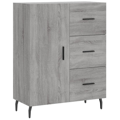 vidaXL Highboard Grey Sonoma 69,5x34x180 cm Engineered Wood
