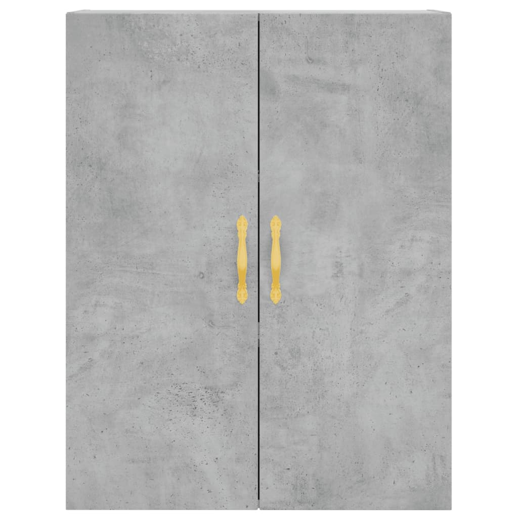 vidaXL Highboard Concrete Grey 69.5x34x180 cm Engineered Wood