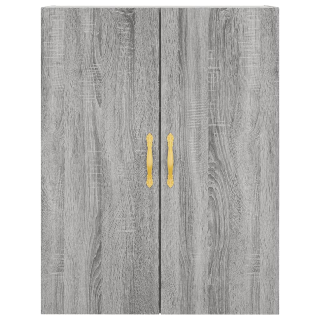 vidaXL Highboard Grey Sonoma 69,5x34x180 cm Engineered Wood