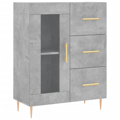 vidaXL Highboard Concrete Grey 69,5x34x180 cm Engineered Wood