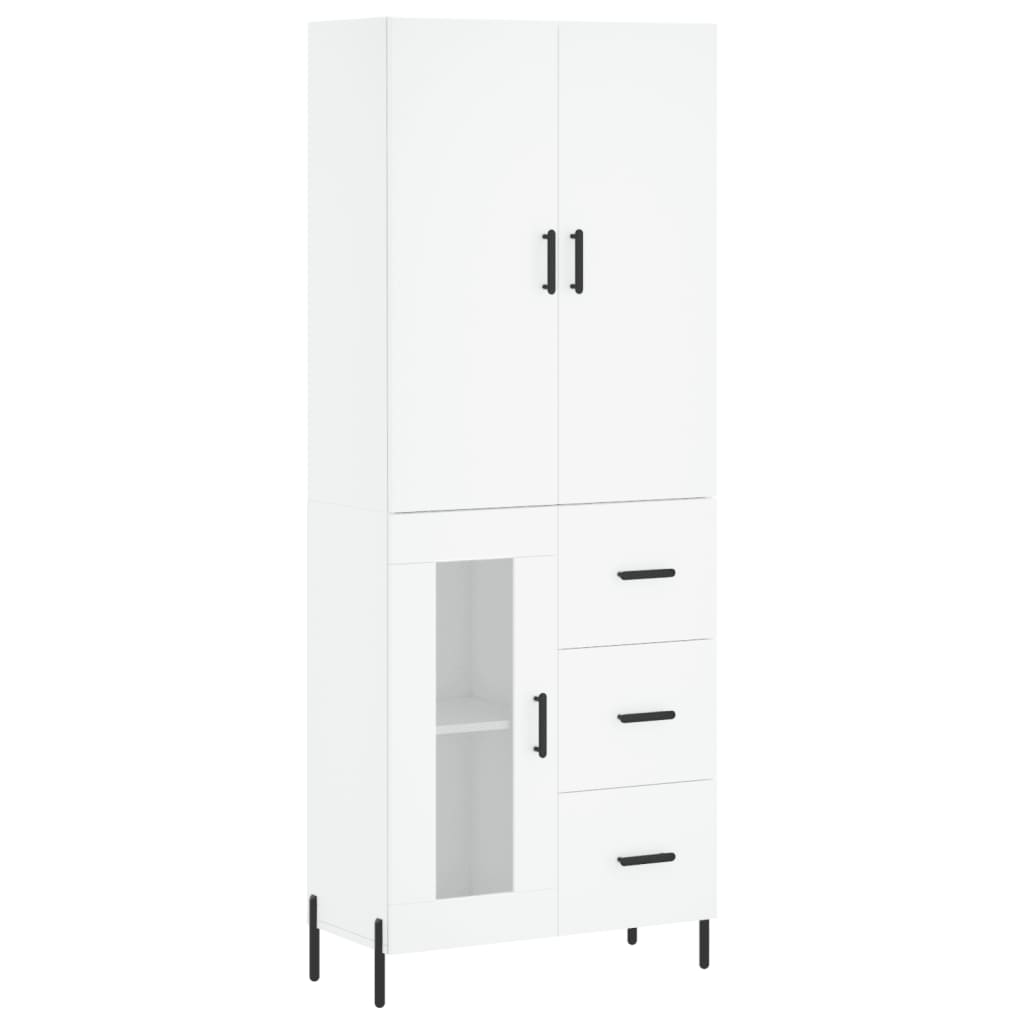 vidaXL Highboard White 69.5x34x180 cm Engineered Wood