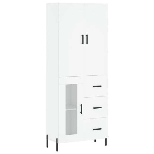 vidaXL Highboard White 69.5x34x180 cm Engineered Wood