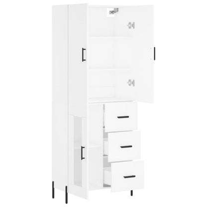 vidaXL Highboard White 69.5x34x180 cm Engineered Wood