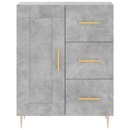 vidaXL Highboard Concrete Grey 69.5x34x180 cm Engineered Wood