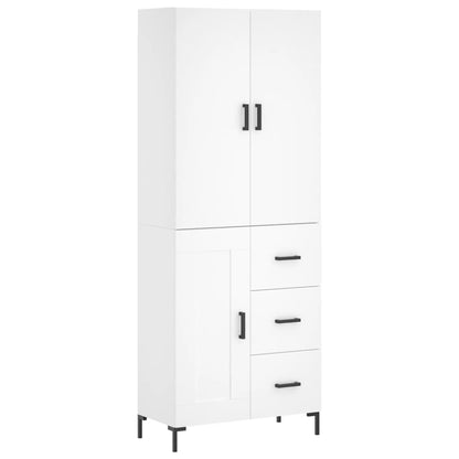 vidaXL Highboard White 69,5x34x180 cm Engineered Wood