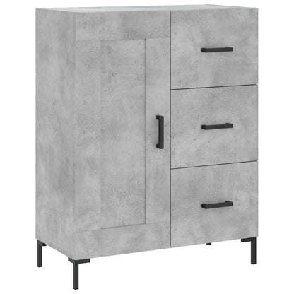 vidaXL Highboard Concrete Grey 69.5x34x180 cm Engineered Wood