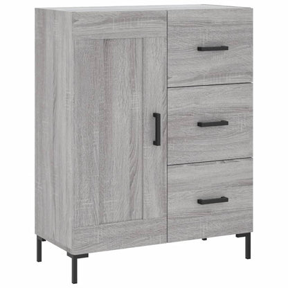 vidaXL Highboard Grey Sonoma 69,5x34x180 cm Engineered Wood