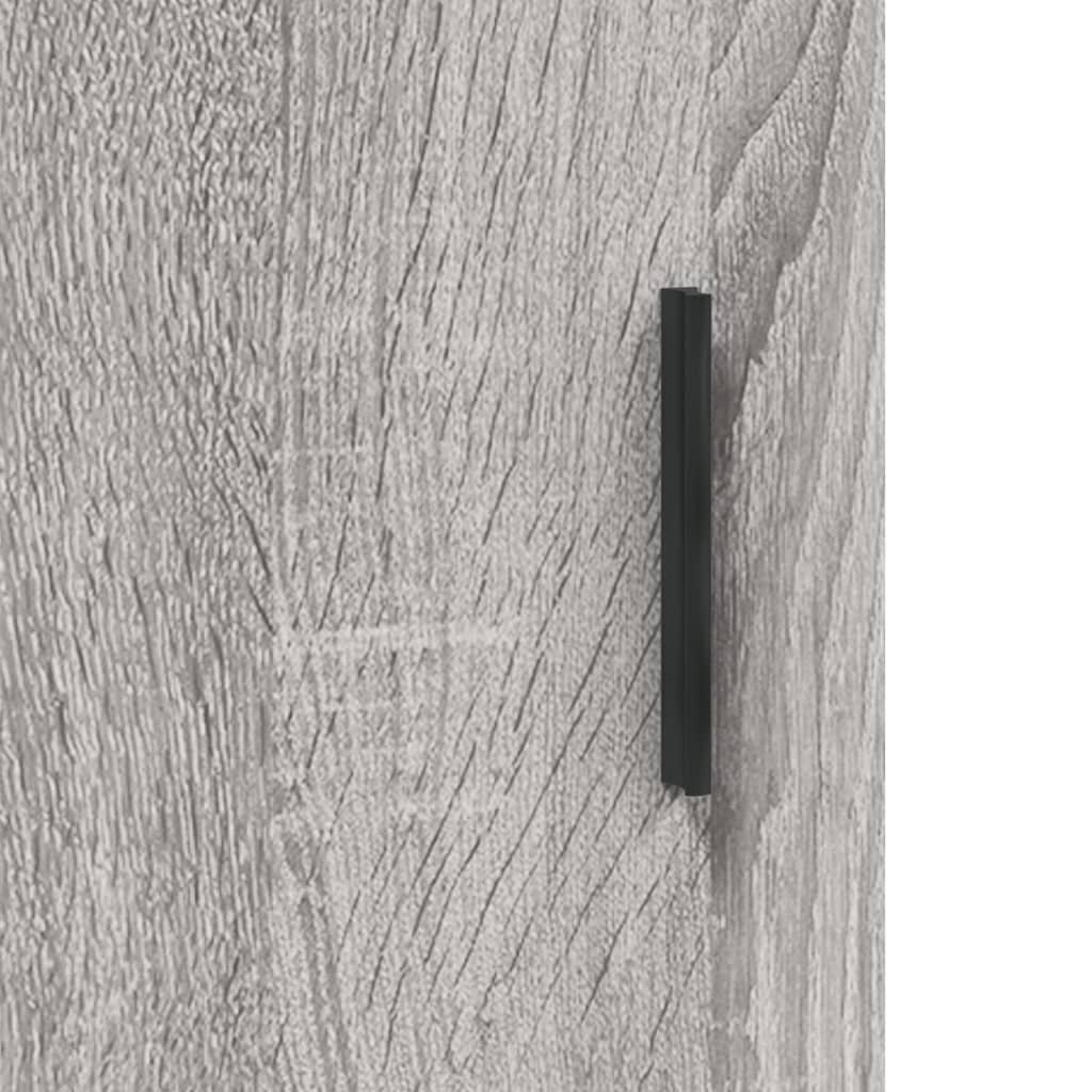 vidaXL Highboard Grey Sonoma 69,5x34x180 cm Engineered Wood