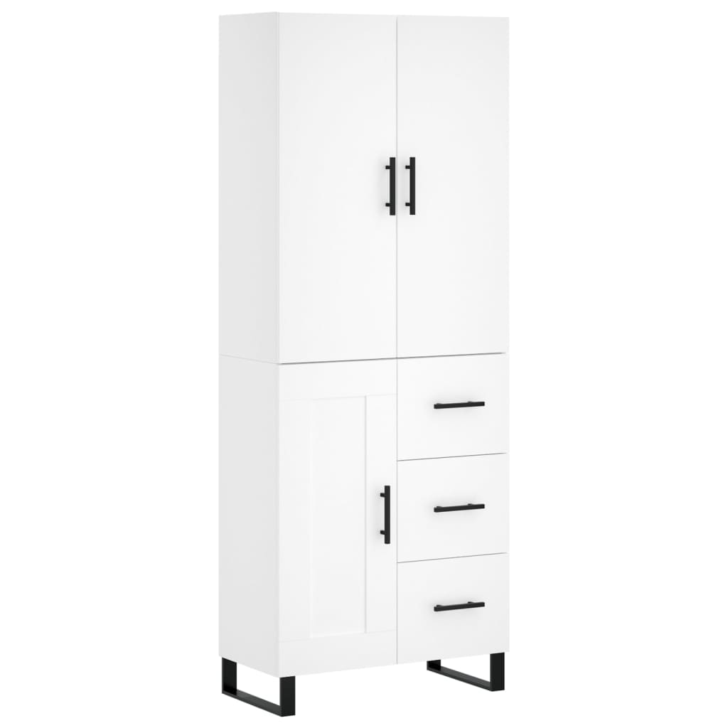 vidaXL Highboard White 69.5x34x180 cm Engineered Wood