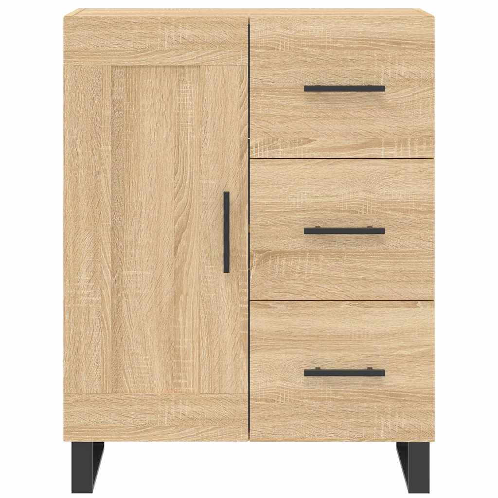 vidaXL Highboard Sonoma Oak 69.5x34x180 cm Engineered Wood
