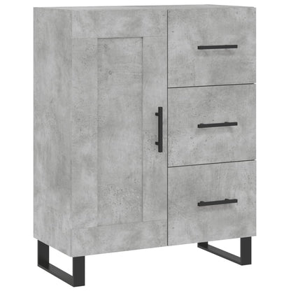 vidaXL Highboard Concrete Grey 69,5x34x180 cm Engineered Wood