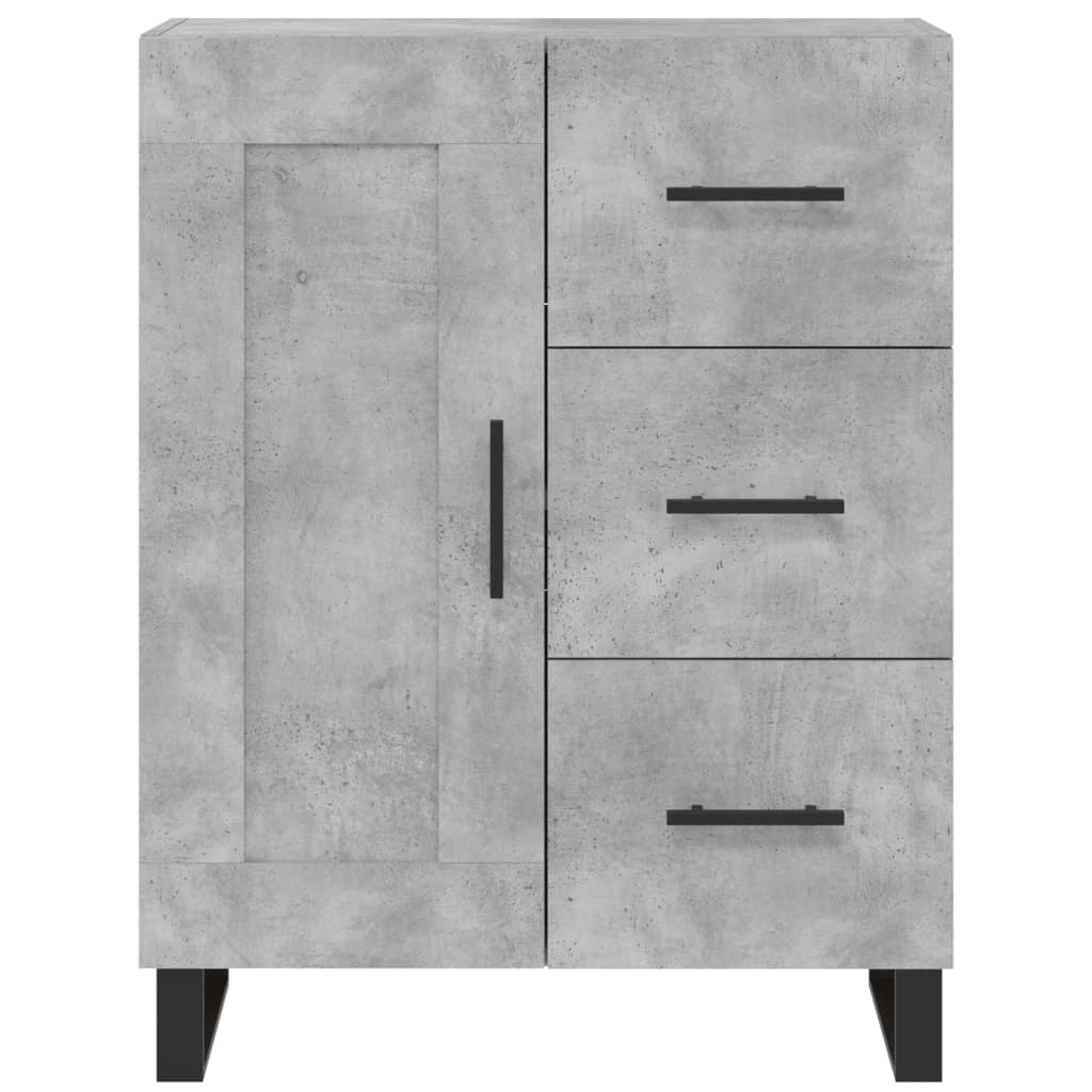 vidaXL Highboard Concrete Grey 69,5x34x180 cm Engineered Wood