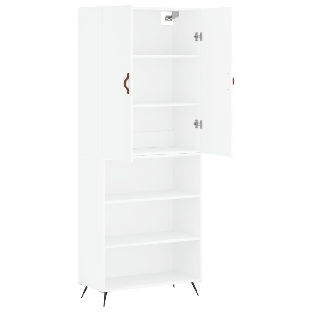 vidaXL Highboard White 69.5x34x180 cm Engineered Wood