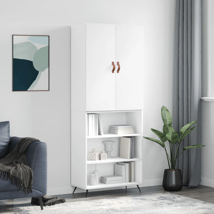 vidaXL Highboard White 69.5x34x180 cm Engineered Wood