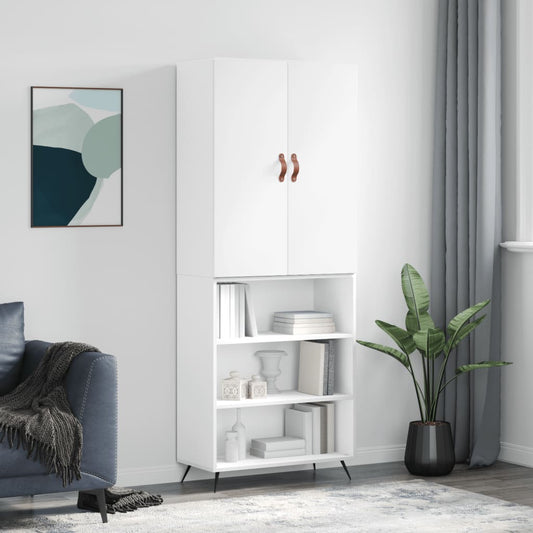 vidaXL Highboard White 69.5x34x180 cm Engineered Wood