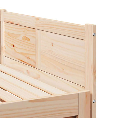 vidaXL Pull-out Day Bed Brown 203.5 x 184 x 56.5 cm Solid Pine Wood