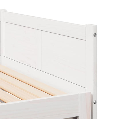 vidaXL Pull-out Day Bed White 203.5 x 184 x 56.5 cm Solid Pine Wood