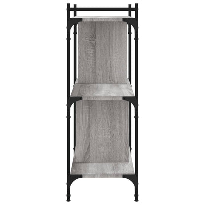 vidaXL Bookcase 3-Tier Grey Sonoma 76x32x88 cm Engineered Wood