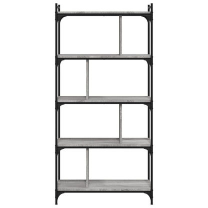 vidaXL Bookcase 5-Tier Grey Sonoma 76x32x158 cm Engineered Wood