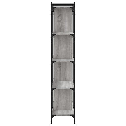 vidaXL Bookcase 5-Tier Grey Sonoma 76x32x158 cm Engineered Wood