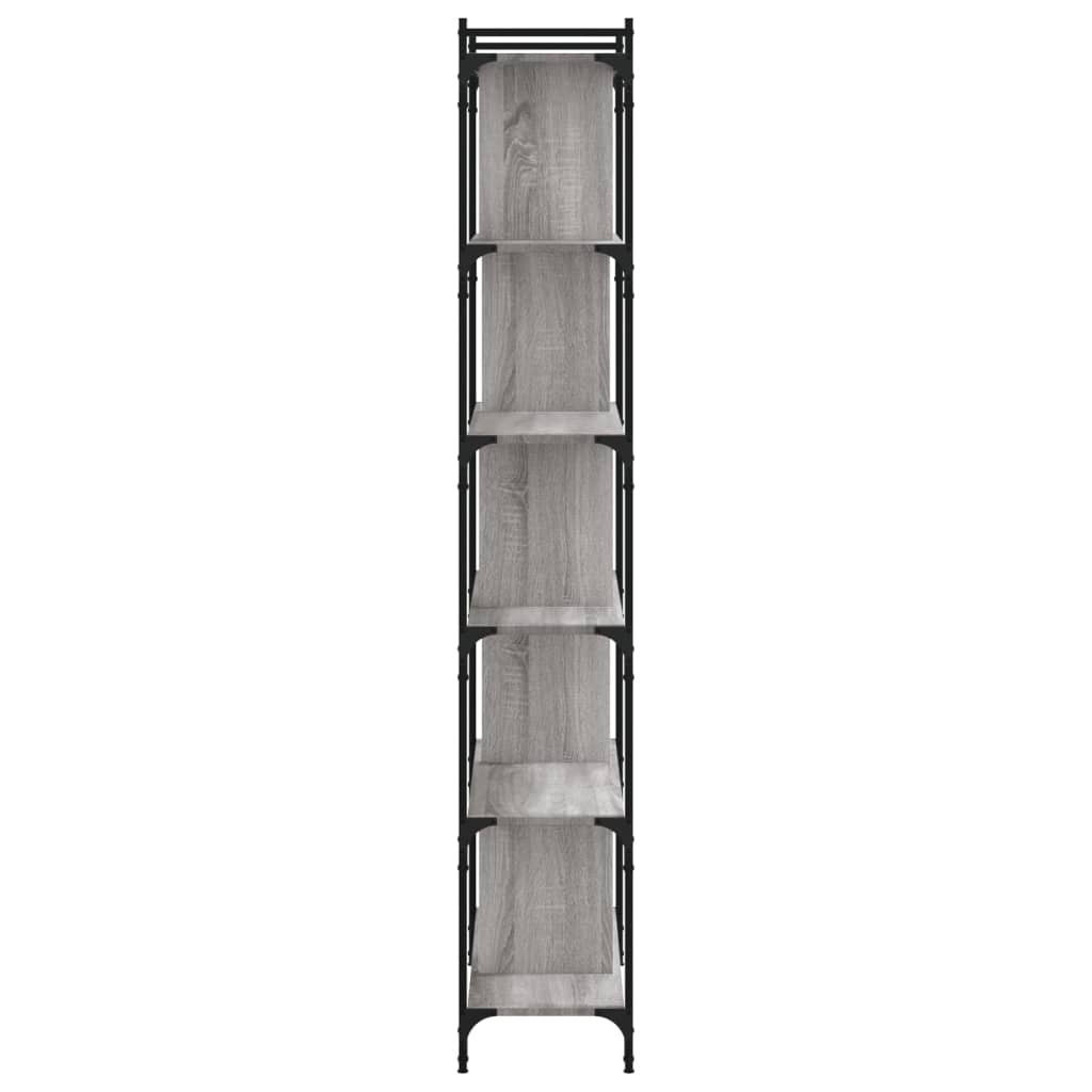 vidaXL Bookcase 6-Tier Grey Sonoma 76x32x192 cm Engineered Wood