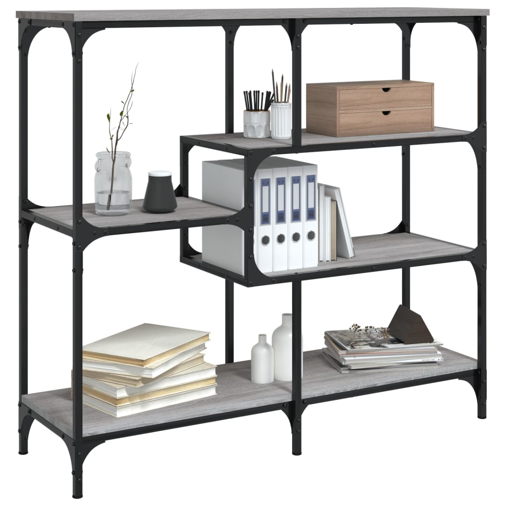 vidaXL Console Table Grey Sonoma 103x32x95 cm Engineered Wood