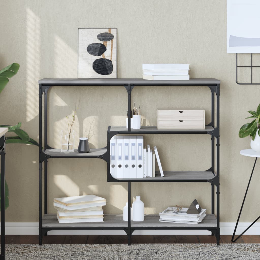 vidaXL Console Table Grey Sonoma 103x32x95 cm Engineered Wood